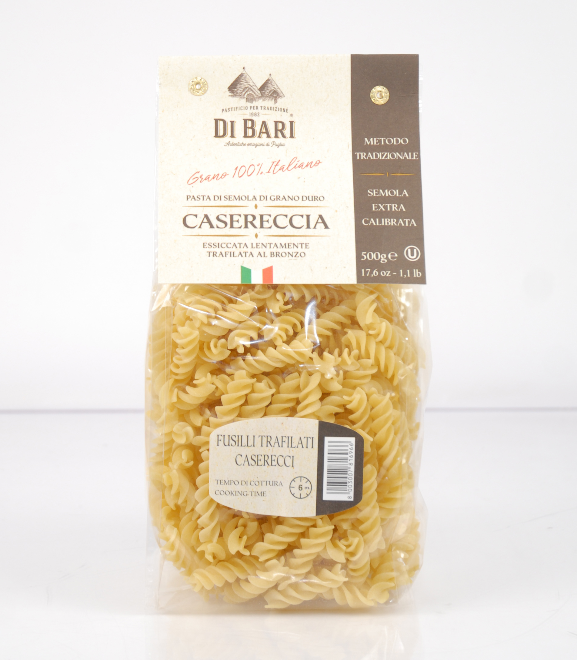 Fusilli Trafilati Caserecci 500gr